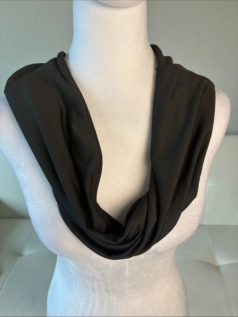 Eloquii Elegant Black Infinity Scarf